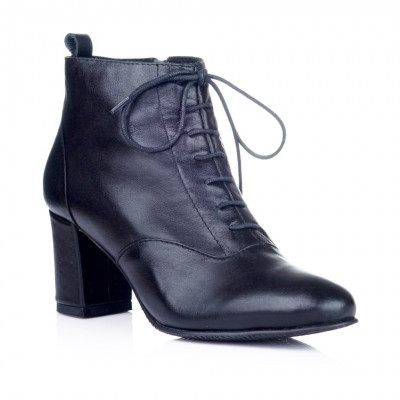 Botine piele naturala Violette Negru - sau Orice Culoare foto