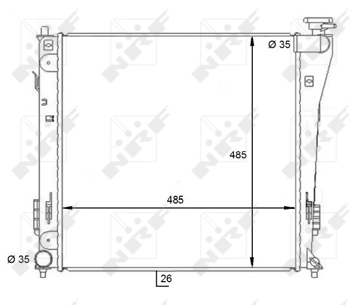 NRF 59086 Radiator, racire motor