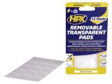 Bandă de Fixare Dublu Adezivă Transparentă HPX 25mm x 25mm, 0.5mm Grosime, Set 15 Bucăți