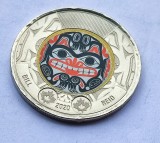 132. Moneda Canada 2 dollars 2020 (Bill Reid - coloured), America de Nord