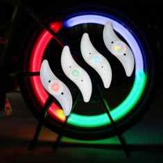Lumini pentru Spita Bicicleta Led multicolor 3 moduri de iluminare