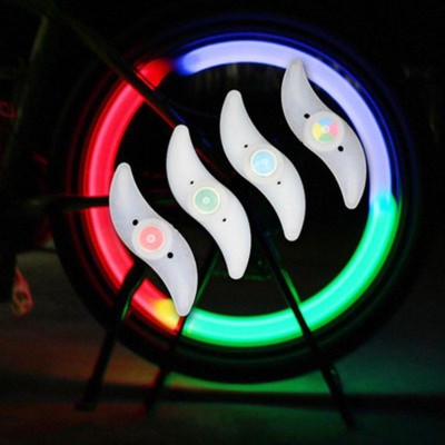 Lumini pentru Spita Bicicleta Led multicolor 3 moduri de iluminare foto