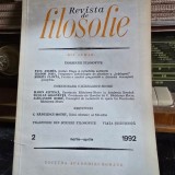 Revista de Filosofie - Nr. 2 Martie-Aprilie 1992