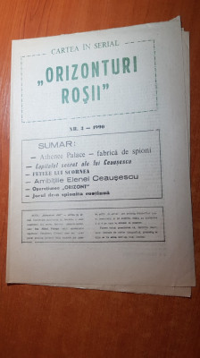 revista orizonturi rosii anul 1,nr.3-art. athenee palace fabrica de spioni foto