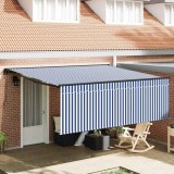 vidaXL Cortina Retractabilă Manual Albastru și antracit 400 &times; 300 cm 3330488
