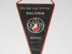 Fanion (vechi) fotbal - KSP POLONIA VARSOVIA (Polonia) foto