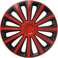 Set capace roti auto Cridem Trend 4buc - Rosu/Negru - 15&amp;#039;&amp;#039; Garage AutoRide foto
