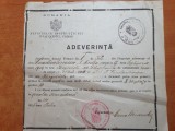 adeverinta scoala primara din anul 1925- targoviste ,dambovita