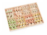 Cumpara ieftin Set 72 decoratiuni cu clips Iepurasi lemn 2x5 cm
