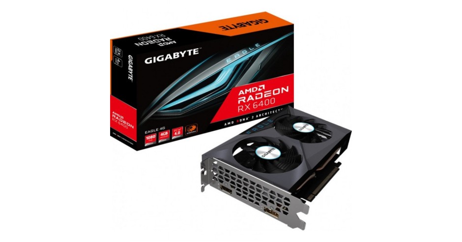 Placa video Gigabyte AMD Radeon RX 6400 Eagle, 4 GB GDDR6, 64 Bit ...