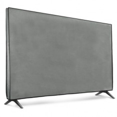 Husa de praf pentru televizor 65 inch, Kwmobile, Gri, Textil, 51704.25