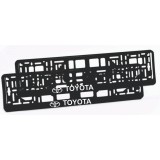 Set 2 suporturi numar inmatriculare personalizat-Toyota
