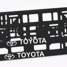 Set 2 suporturi numar inmatriculare personalizat-Toyota