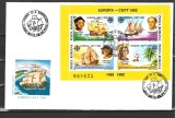 ROMANIA 1992 - EUROPA CEPT - 500 DE ANI DE LA DESCOPERIREA AMERICII, FDC - LP 1282