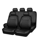 Set Huse Scaune Auto RoGroup Roma, cu fermoare pentru bancheta rabatabila, 9 Bucati, culoare negru Automobile ProTravel