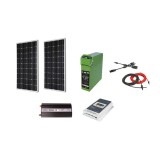 Sistem panouri fotovoltaice Rulota/Cabana 360 W pe 12 V cu invertor, Oem