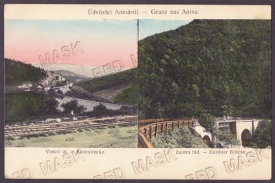 4662 - ANINA, Caras Severin, Railway, Romania - old postcard - unused foto