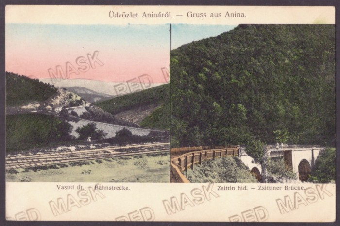 4662 - ANINA, Caras Severin, Railway, Romania - old postcard - unused