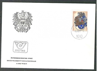 Austria &amp;Ouml;sterreich 1977 Eucepa FDC K.094 foto