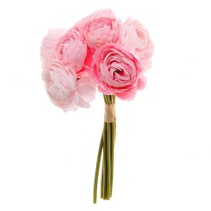 Buchet flori artificiale roz pastel
