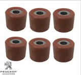 Cumpara ieftin Set role variator originale (6 role) Peugeot Satelis 4T 125cc (20.1x17.1x9.7gr)