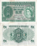 1957 ( 1 VII ) , 1 dollar ( P-324 Ab.2 ) - Hong Kong