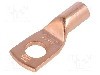 Terminal tip inelar tubular, pentru surub M8, ERGOM - KM16/8