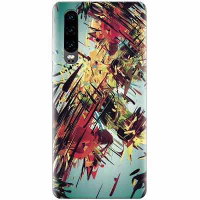 Husa silicon pentru Huawei P30, Complex Abstract Colorful 3D Drawing foto