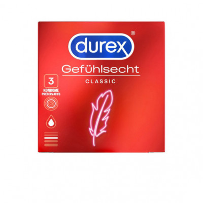 Prezervative Durex Feel Thin, 3 buc foto