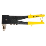 Cleste de nituit pentru aluminiu Topex, 2 pozitii, 2.4-4.8 mm