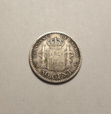 Spania 50 Centimos 1900 foto