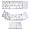 Mini Tastatura Bluetooth Pliabila cu Touchpad, Slim, Multimedia, Reincarcabila, Compatibila PC, Smart TV, iPhone