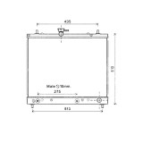 Radiator racire Daihatsu Terios, 11.2005-12.2008, Motorizare 1, 5 77kw Benzina, tip climatizare cu/fara AC, cutie M/A, dimensiune 548x425x26mm, Cu li, Rapid