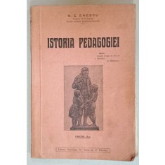 ISTORIA PEDAGOGIEI de N.C. ENESCU , 1935 , DEDICATIE *
