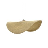 Cumpara ieftin Lustra Fonlo ratan natural si fier 90x90x129 cm