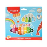 Carioci Color Peps My first Jumbo 12 culori/set, Maped