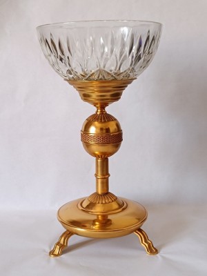 Impresionant si Rar Centru de Masa Aurit, Francez, Victorian, 41,6cm foto