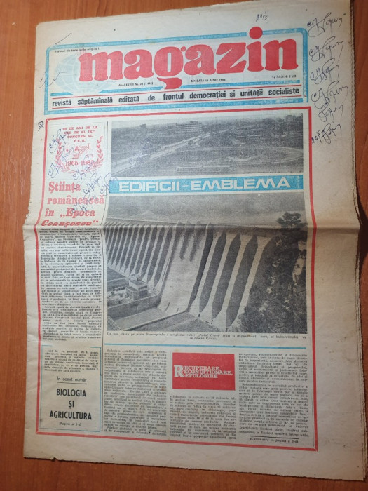 magazin 15 iunie 1985-primii romani in himalaia,articol si foto