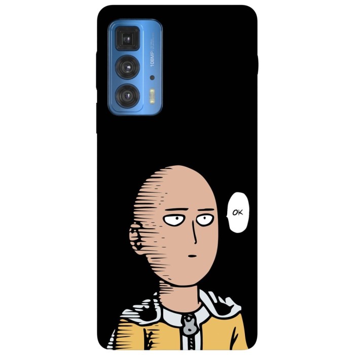 Husa compatibila cu Motorola G20 model Ok One Punch Man, Silicon, TPU, Viceversa