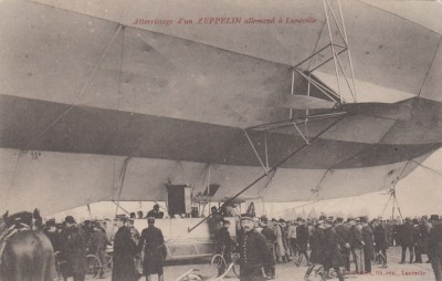 Franta - ZEPPELIN GERMAN ATERIZAND LA LINEVILLE - Necirculata foto