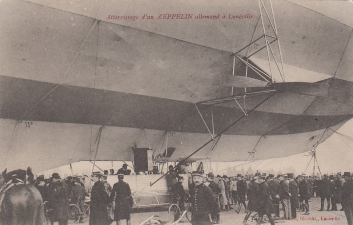 Franta - ZEPPELIN GERMAN ATERIZAND LA LINEVILLE - Necirculata