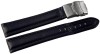 Curea Ceas Piele Naturala Albastra Deployant 16mm - 24mm 816230300018