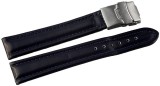 Cumpara ieftin Curea Ceas Piele Naturala Albastra Deployant 16mm - 24mm 816230300018