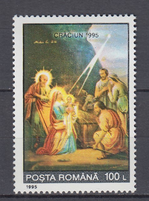 ROMANIA 1995 LP 1399 CRACIUN MNH
