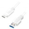 Cablu USB 3.2 A la C 3m alb 5Gbps 15W 3A 5V