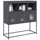 Gossi dulap, antracit, 100,5x39x107 cm, otel laminat la rece