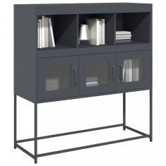 Gossi dulap, antracit, 100,5x39x107 cm, otel laminat la rece