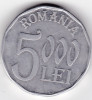 ROMANIA 5000 LEI 2004, Aluminiu