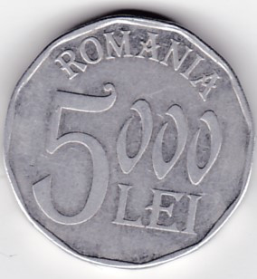 ROMANIA 5000 LEI 2004 foto