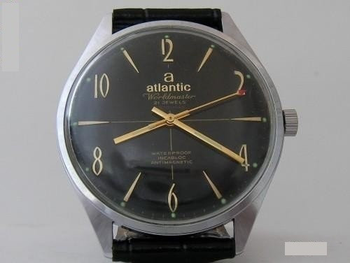 Ceas atlantic worldmaster 21 rubine impecabil mecanism din anii 50-60,  Mecanic-Manual | Okazii.ro